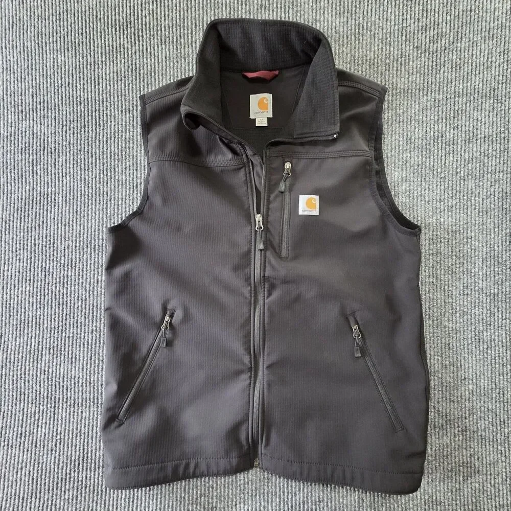 Carhartt Crowley Softshell Vest Black Men's M Full Zip 102219 001 - Picture 1 of 10